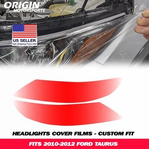 PreCut Headlights Protection Clear Covers Bra Film Kit PPF Fits 2010-2012 TAURUS - Picture 1 of 6