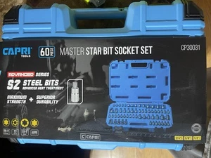 Capri Tools Cp30031 Master Torx Star Set di Prese, 60 Pezzi, Argento - Foto 1 di 1