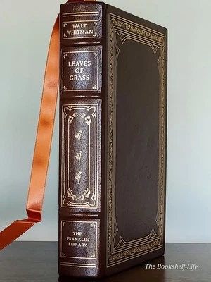 Franklin Library Leaves of Grass FINE Walt Whitman Leather American Classic Gold - Image 1 of 4