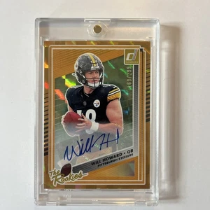 2025 Panini Donruss Will Howard The Rookies Auto /299 RC Steelers - Bild 1 von 2