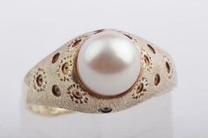 Perlen antik 585 14K Gelb Gold Gr 59 Top! - - Bild 1 von 7