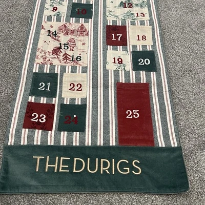 Pottery Barn Kids Chris Loves Julia Advent Calendar Monogram THE DURIGS - Image 1 of 3