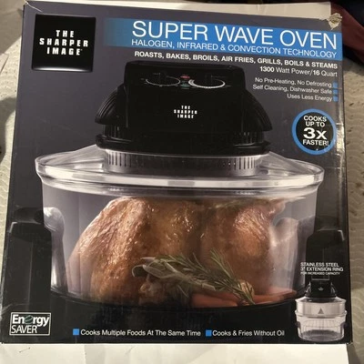 SUPER WAVE OVEN Sharper Image 1300 Watt,16 Quart Halogen Infrared Convection  - Image 1 of 4