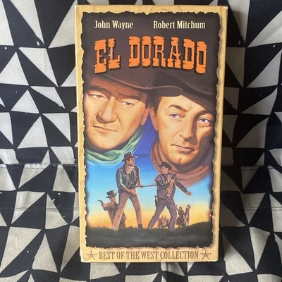 El Dorado (1967) VHS John Wayne Robert Mitchum James Caan Vintage Western - Imagem 1 de 4