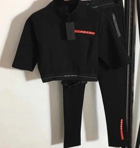 23ss brand designer Women sports set Red label letter - Picture 1 of 2