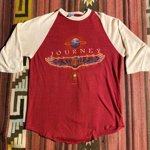 Vintage 80’s Journey 1980 Kelly Mouse Concert Tour Reglan T Shirt sz L - Picture 1 of 7