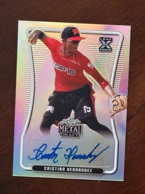 Cristian Hernandez 2020 Leaf Metal Draft RC Rookie Auto Autograph #BA-CH2 - Image 1 of 2