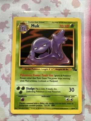 Sleimok/Muk 13/62 Fossil Englisch Pokemon Karte - Bild 1 von 4