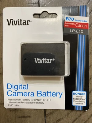 Vivitar Digital Camera Battery Canon LP-E10  NEW in Package - Image 1 of 2