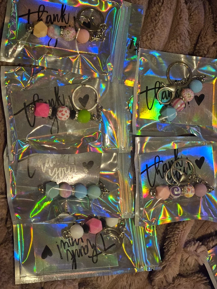 Beaded Silicone keychains FeFe's Beadables Creations by Felicia Vaughters - Image 1 of 1