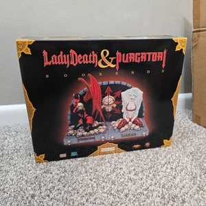Fermalibri Lady Death & Purgatori Chaos Comics Diamond Select Ltd 1500 certificato di autenticità nuovo scatola - Foto 1 di 8