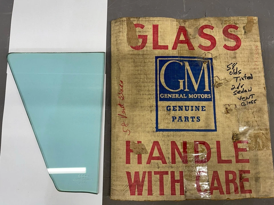 1957-1958 Oldsmobile Ninety Eight Buick Century Limited Vent Window Door Glass - Image 1 of 4