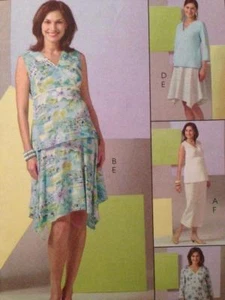 McCalls Sewing Pattern 4880 Misses Maternity Tops Skirt Pants Size 14-20 Uncut - Picture 1 of 3