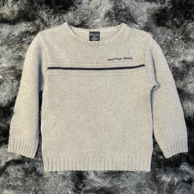 Suéter para niños Nautica Jeans Company - Gris, talla 4T Foto 1 de 4