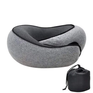 Memory Foam Neck Pillow for Travel, U-Shaped Support for Airplanes & Cars - Picture 1 of 10