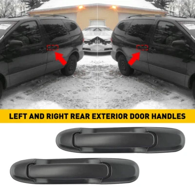 2X RH LH Outside Door Handle For 1998 1999 2000 2001 2002 2003 Toyota Sienna Van - Image 1 of 4