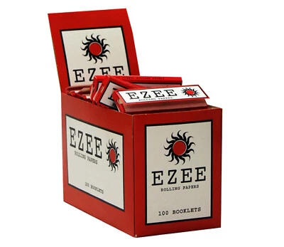 RIZLA Ezee Red Standard Size Rolling Papers (100 Booklets) - Sealed Box