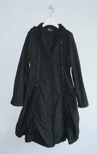 BEATE HEYMANN Womens Vintage Black Long Lightweight Coat Jacket Size UK12 US10 - Picture 1 of 11