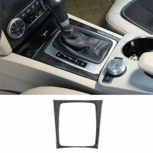 Panel de cambio de marchas interior de grano de madera negro para Mercedes-Benz GLK 2009-2015 - Imagen 1 de 9