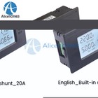 DC6-200V 20/50/100A Multi-functional Voltmeter Ammeter Digital LCD Power Meter