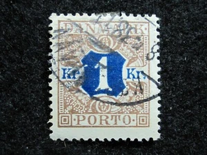 DENMARK - SCOTT# J23 - USED - CAT VAL $18.00 - Picture 1 of 2