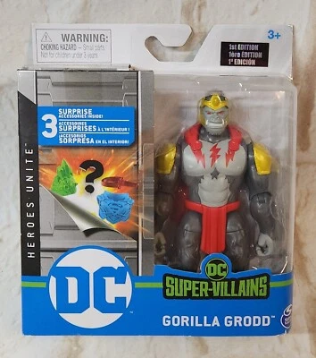 Figura de acción DC Gorilla Grodd 2020 3,75" en paquete Super Villains Heroes Spin Master Foto 1 de 4