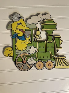 Appendiabiti da parete in cartone treno Muppet Sesame Street vintage anni 70 - Foto 1 di 4