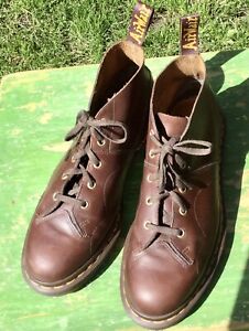 DR MARTENS BROWN CHURCH LEATHER MONKEY BOOTS SIZE 8
