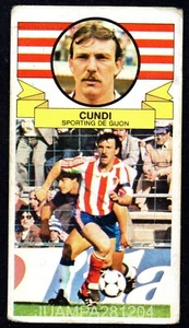 CUNDI - SPORTING DE GIJON 1985-86 CROMO LA LIGA ESTE 85/86 PANINI RECUPERADO - Imagen 1 de 2