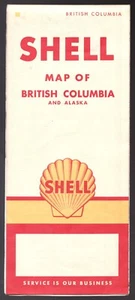 1961 Esso Gas Station Foldout Map - British Columbia & Alaska- Fine condition - Picture 1 of 2