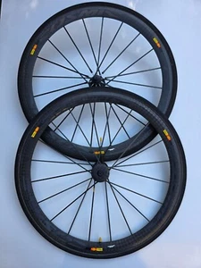 Mavic Cosmic Carbone Ultimate 40mm Full Carbon Tubular Wheelset, 700c, Rim Brake - Picture 1 of 23