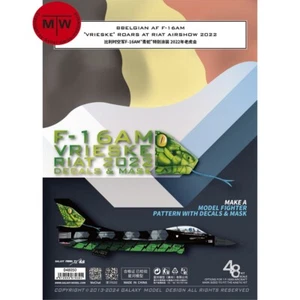 Galaxy 1/48 Belgian F-16AM Vrieske Riat 2022 Decals & Mask for Kinetic 48100 Kit - Picture 1 of 7