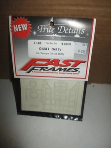 1/48 True Details Fast Frames 41303, G4M1 Betty for Tamiya G4M1 Betty - Imagen 1 de 2