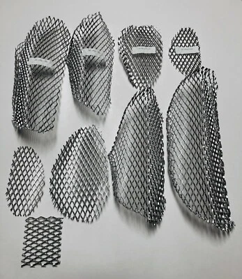 2005 SUZUKI HAYABUSA GSXR 1300 CHROME FAIRING & TAIL GRILLS SCREENS VENTS MESH - Image 1 of 4