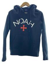 NOAH logo print/neck damage/hoodie/XS/cotton/BLK/18-070-122-0026-3-0