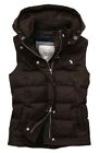 £128 ABERCROMBIE & FITCH BROWN PADDED GILET BOMBER WAISTCOAT VEST S SMALL 6 2 34