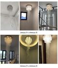 K9 Crystal Chandelier Lamp Ceiling Light Stair Lighting Crystal Huge Chandelier