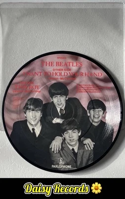 The Beatles - I Want to Hold Your Hand/This Boy 1983 UK Ltd Ed Pic Disc EX/EX - Image 1 of 4