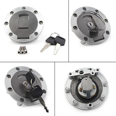 Gas Fuel Tank Cap with Lock Keys Fit Yamaha FZR250 FZR400 FZR750 FZR1000 — 第 1/4 张图片