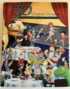 The 50 Greatest Cartoons Selected by 1,000 Animation Pros Hardcover First Ed - Picture 1 of 10