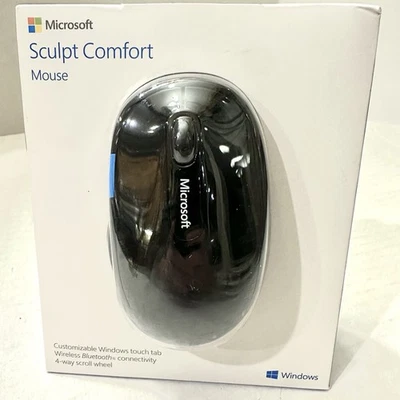 Microsoft Sculpt Comfort Mouse 1534 Bluetooth Wireless Ergonomic Windows Tab - Image 1 of 4