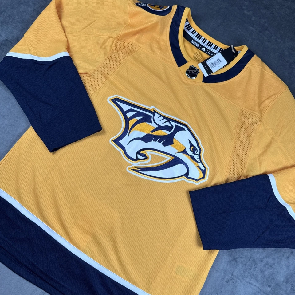 Nashville Predators Licensed Authentic Jersey Adidas Aeroready Men Size 50
