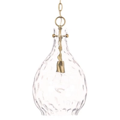 Capital Lighting 349012 Brentwood 10"W Mini Pendant - Brass - Image 1 of 4