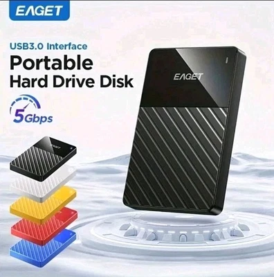  External Hard Drive HDD – USB 3.0/ High-Speed Storage 320GB Slim Portable - Image 1 of 4