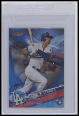 2017 Bowman's Best #65 Cody Bellinger Blue Refractor #/150 RC - Image 1 of 2