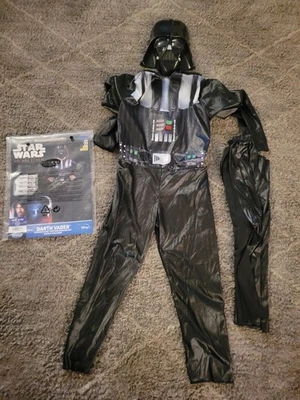 Star Wars Darth Vader Child MEDIUM (8-10)  Costume w Mask & Cape  - Image 1 of 2