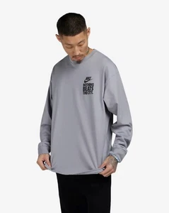 NWT men's large Gray Nothing Beats The City Long Sleeve Heavyweight tee shirt - Picture 1 of 3