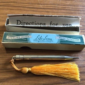 Lebenslanger Sterling Silber Drehbleistift in Original Box ~ unbenutzter Zustand - Bild 1 von 7