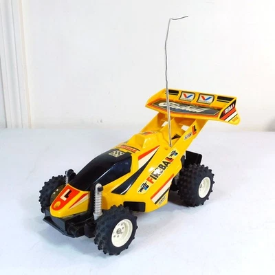 Vintage Nikko Fireball RC Buggy No Transmitter Motor Tested Working Yellow 80s - Image 1 of 4