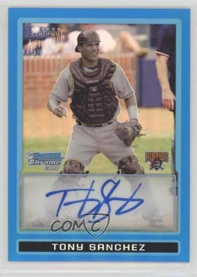 2009 Bowman Draft Prospects Chrome Blue Refractor /150 Tony Sanchez #BDPP76 - Image 1 of 2